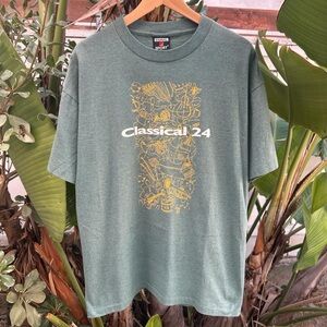 Vintage 90s Classical 24 Signal Sport USA T-Shirt Sz XL Green Music Graphic